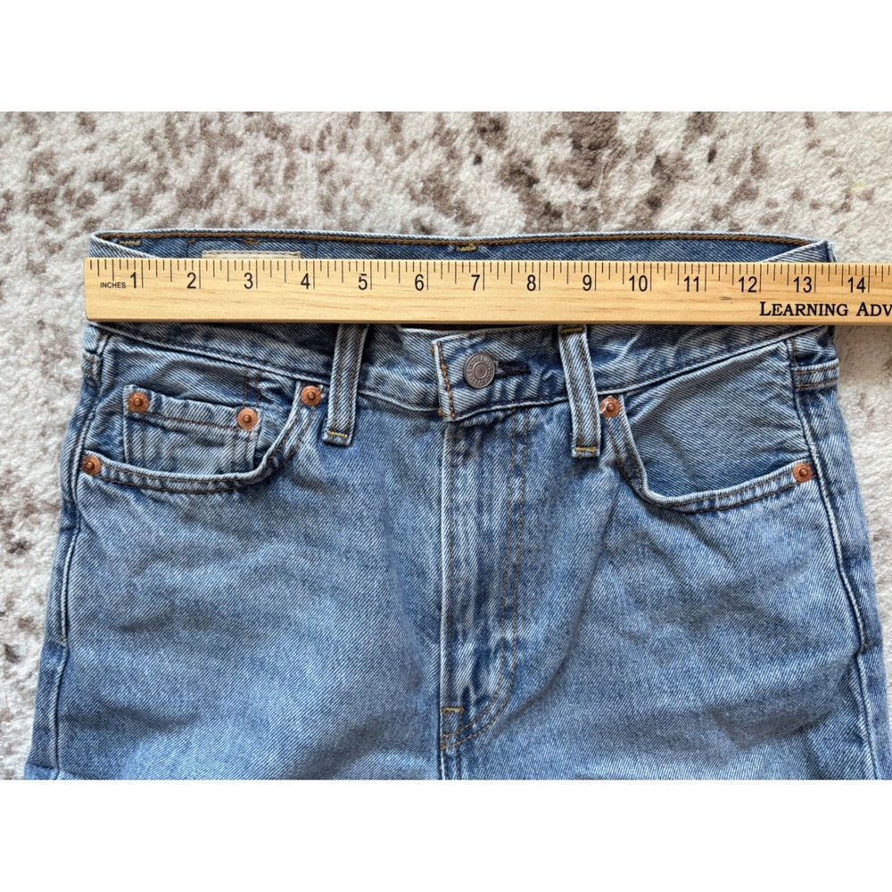 Levi's Jeans Women Size 26 Blue Ribcage Wide Leg High Rise Denim Skater Pants - Picture 5 of 10